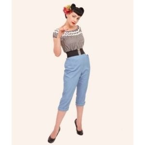 Vivien of Holloway bluebell Capri pants